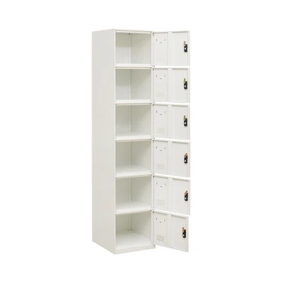 Gambar Informa Carter V2 Loker Numeric Lock 6 Pintu Metal - Putih
