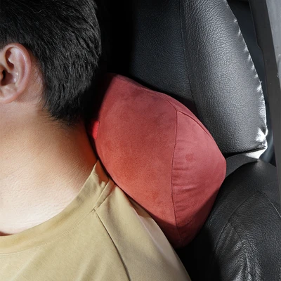 Gambar Otto Klasse Bantal Leher Kursi Mobil Memory Foam - Merah Maroon
