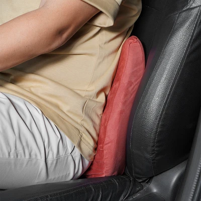 Gambar Otto Klasse Bantal Punggung Kursi Mobil Memory Foam - Merah Maroon