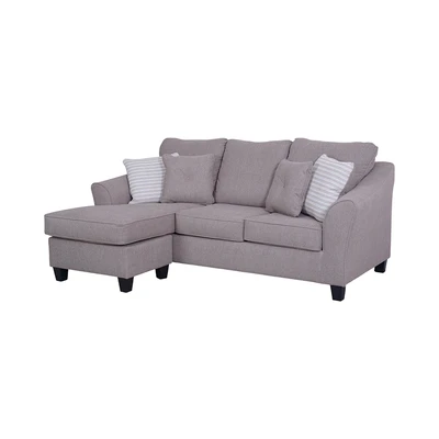 Gambar Ashley Abney-7 Sofa L Sectional Fabric Kiri - Cokelat Muda