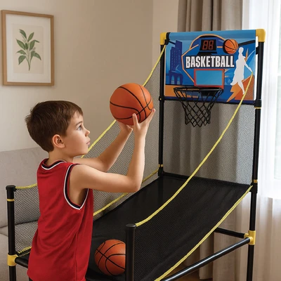 Gambar Paso Set Electronic Basketball Shooting Game - Mix