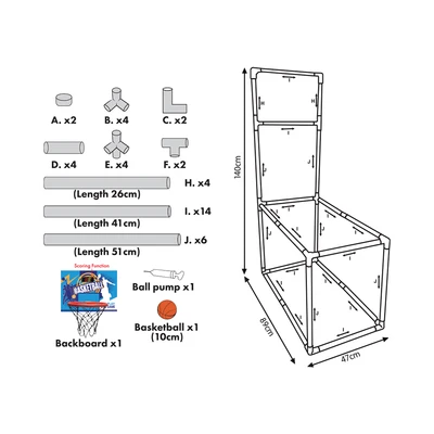Gambar Paso Set Electronic Basketball Shooting Game - Mix