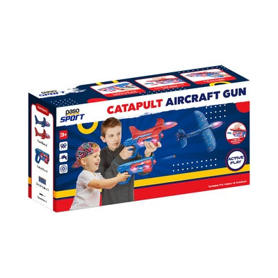 Gambar Paso Set Catapult Aircraft Gun - Merah/biru