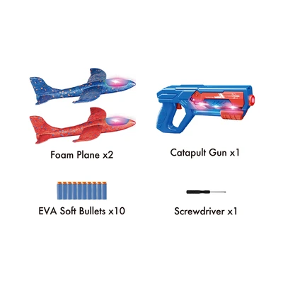 Gambar Paso Set Catapult Aircraft Gun - Merah/biru