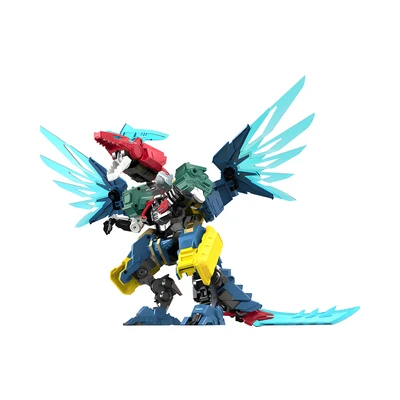 Gambar Alpha Group Quantum Heroes Dinoster Transform Robot Metatron 12.7 Cm - Mix