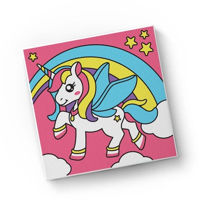 Gambar Kiddy Star Set Paint By Numbers Robot + Free Set Paint By Numbers Unicorn - Mix