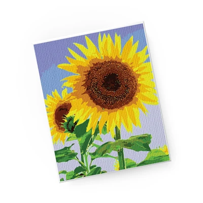 Gambar Kiddy Star Set Paint By Numbers Sunflowers + Free Set Paint By Numbers Fisherman - Mix