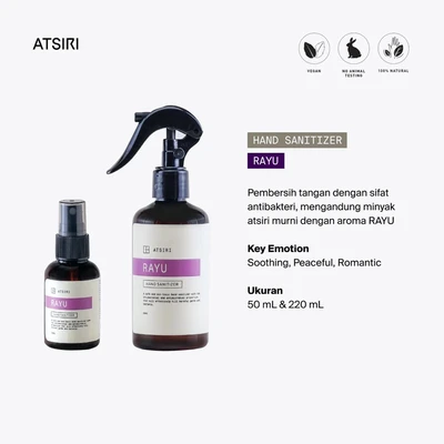 Gambar Atsiri 50 Ml 73% Alkohol Rayu Hand Sanitizer - Ungu