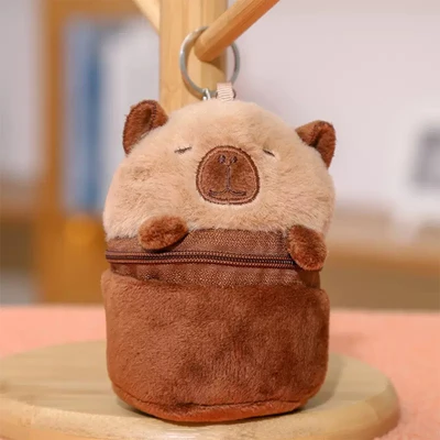 Gambar Kiddy Fun Earphone Pouch Capybara - Cokelat