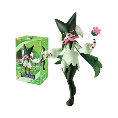 Gambar Blokees Pokemon Classic Edition Action Figure Prologue Of Adventure Meowscarada - Hijau