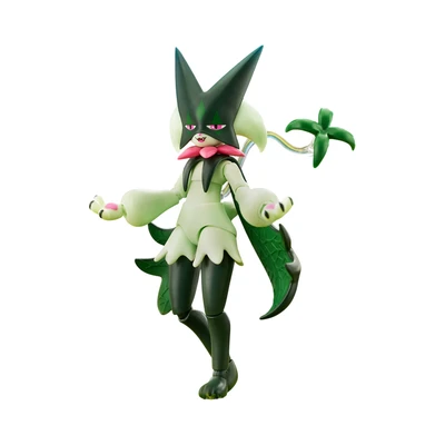 Gambar Blokees Pokemon Classic Edition Action Figure Prologue Of Adventure Meowscarada - Hijau