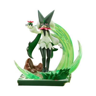 Gambar Blokees Pokemon Classic Edition Action Figure Prologue Of Adventure Meowscarada - Hijau
