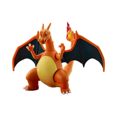 Gambar Blokees Pokemon Classic Edition Action Figure Prologue Of Adventure Charizard - Oranye