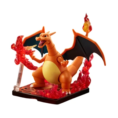Gambar Blokees Pokemon Classic Edition Action Figure Prologue Of Adventure Charizard - Oranye