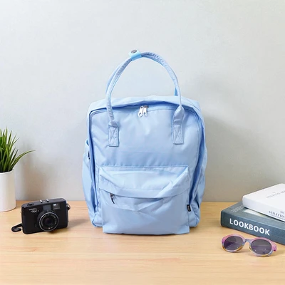 Gambar Ataru Tas Ransel Medium Nylon - Biru Muda