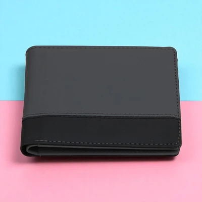 Gambar Ataru Dompet Pria Two Tone - Abu-Abu/Hitam