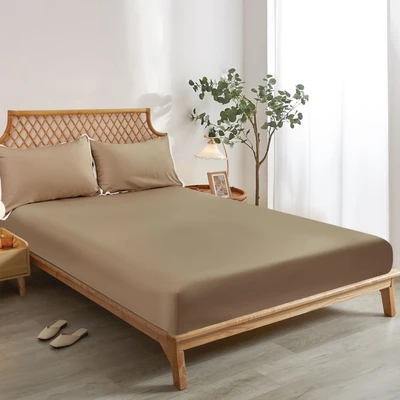 Gambar Informa 180x200 cm Set 5 Pcs Seprai King Bamboo - Cokelat Sandy