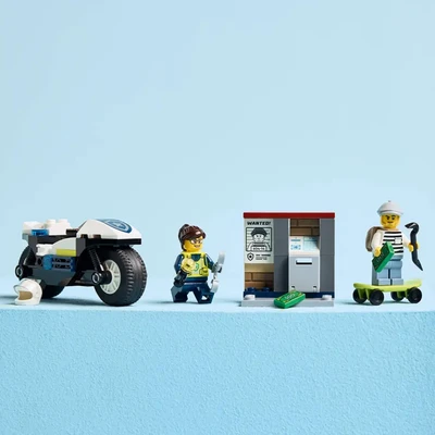 Gambar LEGO City Police Motorcycle Chase Set 65 Pcs 60455 - Mix