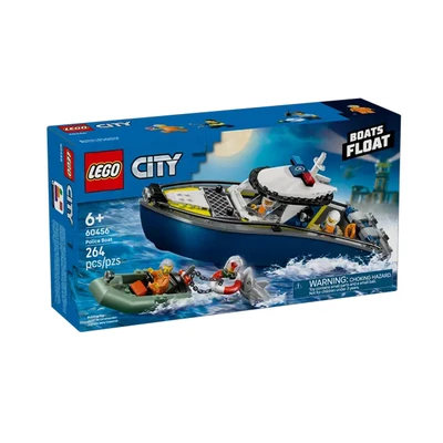 Gambar LEGO City Police Boat Chase Set 264 Pcs 60456 - Mix