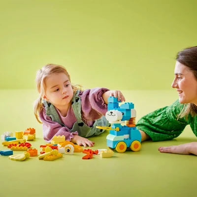 Gambar LEGO Duplo 3 In 1 Animals On Wheels Set 58 Pcs 10448 - Mix