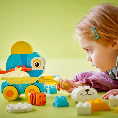 Gambar LEGO Duplo 3 In 1 Animals On Wheels Set 58 Pcs 10448 - Mix