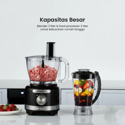 Gambar Ariete Moderna Food Processor 1782 3 Liter - Hitam