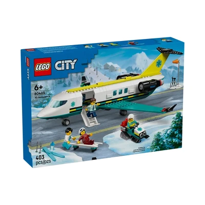 Gambar LEGO City Emergency Air Ambulance Airplane Set 403 Pcs 60465 - Putih