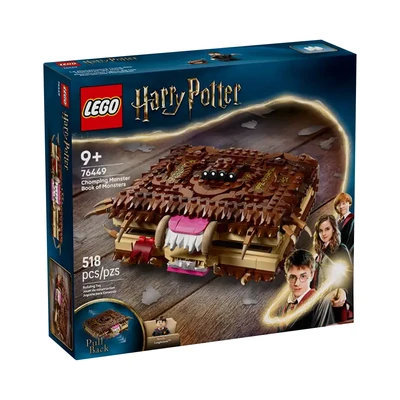Gambar LEGO Harry Potter Chomping Monster Book Of Monsters Set 518 Pcs 76449 - Cokelat