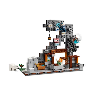 Gambar LEGO Minecraft The Pickaxe Mine Set 530 Pcs 21277 - Mix