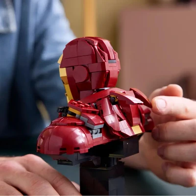 Gambar LEGO Marvel Iron Man Mk4 Bust Set 436 Pcs 76327 - Merah/gold