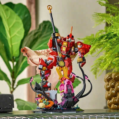 Gambar LEGO Ninjago The Fire Knight Mech Set 996 Pcs 71846 - Merah