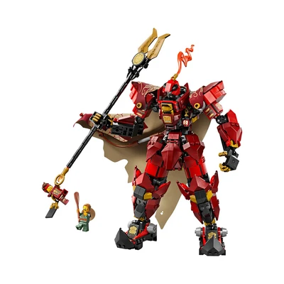 Gambar LEGO Ninjago The Fire Knight Mech Set 996 Pcs 71846 - Merah