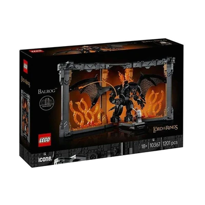 Gambar LEGO Icons The Lord Of The Rings Balrog Book Nook Set 1201 Pcs 10367 - Hitam