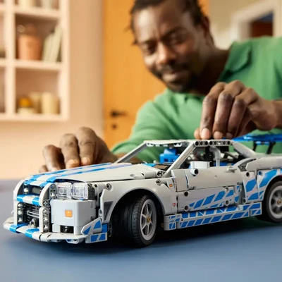 Gambar LEGO Technic 2 Fast 2 Furious Nissan Skyline Gtr R34 Car Set 1410 Pcs 42210 - Mix