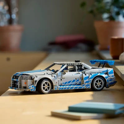 Gambar LEGO Technic 2 Fast 2 Furious Nissan Skyline Gtr R34 Car Set 1410 Pcs 42210 - Mix