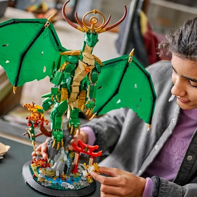 Gambar LEGO Ninjago The Guardian Dragon Set 1650 Pcs 71847 - Hijau