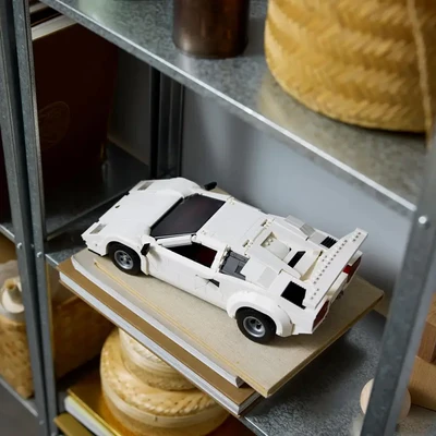 Gambar LEGO Icons Lamborghini Countach 5000 Quattrovalvole Set 1506 Pcs 10337 - Putih