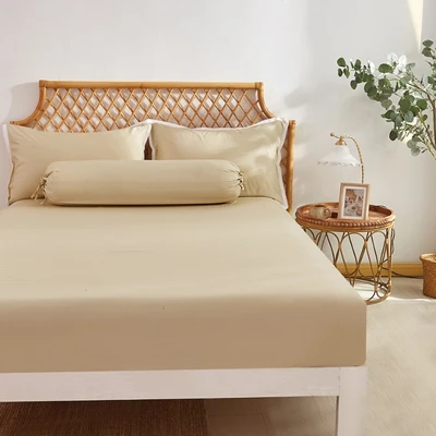 Gambar Informa 120x200x40 cm Set 3 pcs Seprai Double Microfiber Polyester Bleached - Cokelat Sand