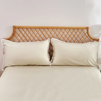 Gambar Informa 160x200 cm Set 5 Pcs Seprai Queen Bamboo - Krem