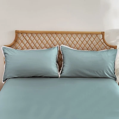 Gambar Informa 180x200 cm Set 5 Pcs Seprai King Bamboo - Biru Slate A
