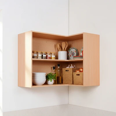 Gambar Informa Denton Kabinet Dinding Dapur Sudut 2 Tingkat 100x60x75 cm - Cokelat