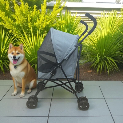Gambar Pet Kingdom Stroller Hewan - Biru Muda