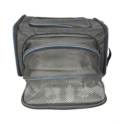 Gambar Pet Kingdom Tas Hewan Peliharaan Expandable - Abu-Abu