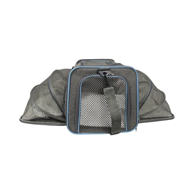 Gambar Pet Kingdom Tas Hewan Peliharaan Expandable - Abu-Abu