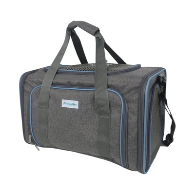 Gambar Pet Kingdom Tas Hewan Peliharaan Expandable - Abu-Abu