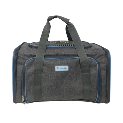 Gambar Pet Kingdom Tas Hewan Peliharaan Expandable - Abu-Abu