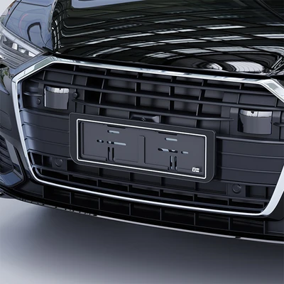 Gambar Otto Klasse Cover Plat Mobil Dengan Akrilik - Hitam