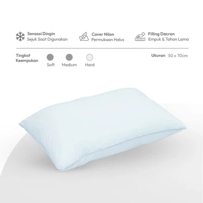 Gambar Sleeplite 50x70 cm Bantal Cooling Series - Putih