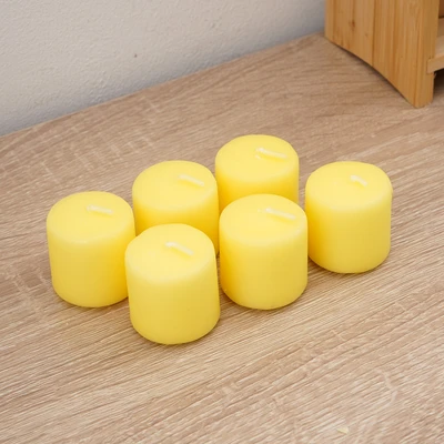 Gambar Breathe Lilin Votive Aroma Citronella 6 Hours Set 6 pcs - Kuning