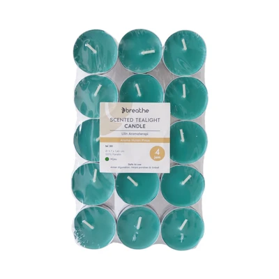 Gambar Breathe Lilin Tealight Aroma Pine Forest 4 Hours Set 30 pcs - Hijau